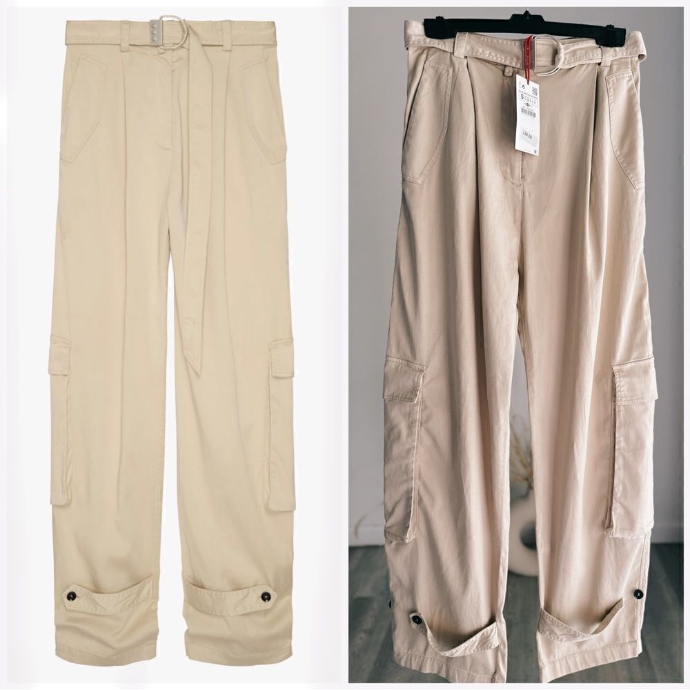 Zara Limited Edition Srpls Pants Cargo Military Utility
